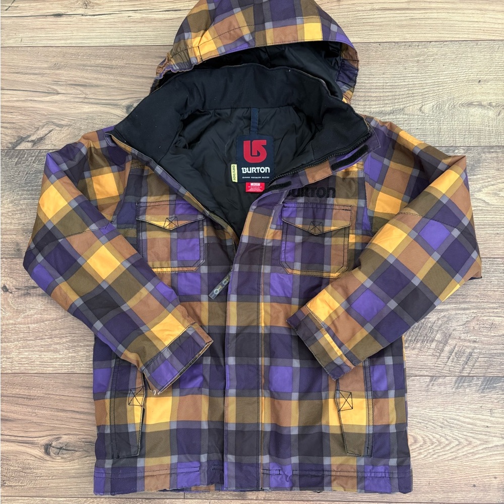 BURTON DRYRIDE DRY RIDE YOUTH Yellow SKIING SNOWBOARD JACKET SZ Medium